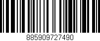 Código de barras (EAN, GTIN, SKU, ISBN): '885909727490'