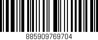 Código de barras (EAN, GTIN, SKU, ISBN): '885909769704'