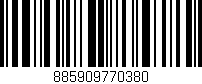 Código de barras (EAN, GTIN, SKU, ISBN): '885909770380'