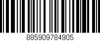 Código de barras (EAN, GTIN, SKU, ISBN): '885909784905'