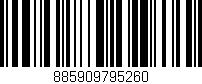 Código de barras (EAN, GTIN, SKU, ISBN): '885909795260'