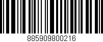 Código de barras (EAN, GTIN, SKU, ISBN): '885909800216'