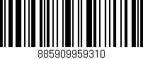 Código de barras (EAN, GTIN, SKU, ISBN): '885909959310'