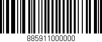 Código de barras (EAN, GTIN, SKU, ISBN): '885911000000'