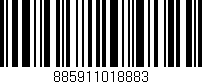 Código de barras (EAN, GTIN, SKU, ISBN): '885911018883'
