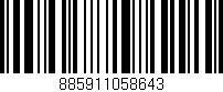 Código de barras (EAN, GTIN, SKU, ISBN): '885911058643'