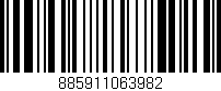 Código de barras (EAN, GTIN, SKU, ISBN): '885911063982'