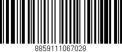 Código de barras (EAN, GTIN, SKU, ISBN): '8859111067028'