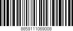 Código de barras (EAN, GTIN, SKU, ISBN): '8859111069008'