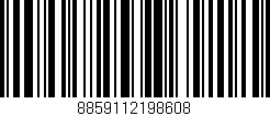 Código de barras (EAN, GTIN, SKU, ISBN): '8859112198608'