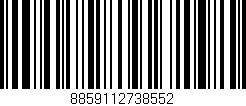 Código de barras (EAN, GTIN, SKU, ISBN): '8859112738552'