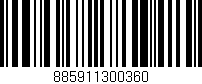 Código de barras (EAN, GTIN, SKU, ISBN): '885911300360'