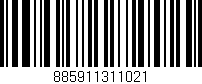 Código de barras (EAN, GTIN, SKU, ISBN): '885911311021'