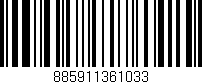 Código de barras (EAN, GTIN, SKU, ISBN): '885911361033'