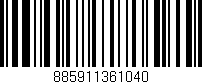 Código de barras (EAN, GTIN, SKU, ISBN): '885911361040'