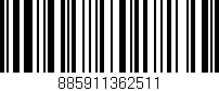Código de barras (EAN, GTIN, SKU, ISBN): '885911362511'