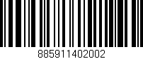 Código de barras (EAN, GTIN, SKU, ISBN): '885911402002'