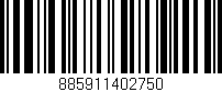 Código de barras (EAN, GTIN, SKU, ISBN): '885911402750'