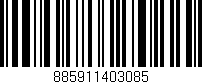 Código de barras (EAN, GTIN, SKU, ISBN): '885911403085'