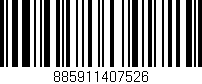 Código de barras (EAN, GTIN, SKU, ISBN): '885911407526'