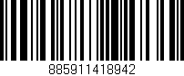 Código de barras (EAN, GTIN, SKU, ISBN): '885911418942'