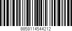 Código de barras (EAN, GTIN, SKU, ISBN): '8859114544212'