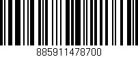 Código de barras (EAN, GTIN, SKU, ISBN): '885911478700'