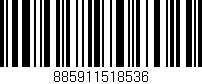 Código de barras (EAN, GTIN, SKU, ISBN): '885911518536'