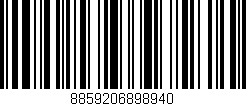 Código de barras (EAN, GTIN, SKU, ISBN): '8859206898940'