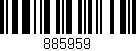 Código de barras (EAN, GTIN, SKU, ISBN): '885959'