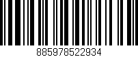 Código de barras (EAN, GTIN, SKU, ISBN): '885978522934'