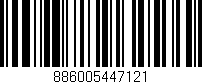 Código de barras (EAN, GTIN, SKU, ISBN): '886005447121'