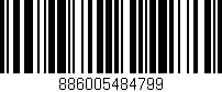 Código de barras (EAN, GTIN, SKU, ISBN): '886005484799'