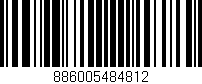 Código de barras (EAN, GTIN, SKU, ISBN): '886005484812'