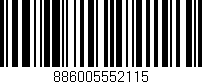 Código de barras (EAN, GTIN, SKU, ISBN): '886005552115'