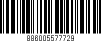 Código de barras (EAN, GTIN, SKU, ISBN): '886005577729'