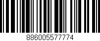 Código de barras (EAN, GTIN, SKU, ISBN): '886005577774'