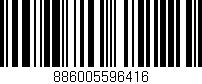 Código de barras (EAN, GTIN, SKU, ISBN): '886005596416'
