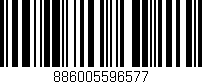 Código de barras (EAN, GTIN, SKU, ISBN): '886005596577'