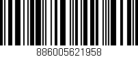 Código de barras (EAN, GTIN, SKU, ISBN): '886005621958'