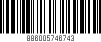 Código de barras (EAN, GTIN, SKU, ISBN): '886005746743'