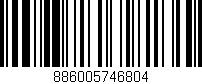 Código de barras (EAN, GTIN, SKU, ISBN): '886005746804'