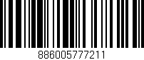 Código de barras (EAN, GTIN, SKU, ISBN): '886005777211'