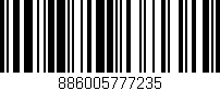 Código de barras (EAN, GTIN, SKU, ISBN): '886005777235'