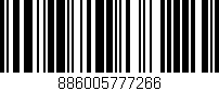 Código de barras (EAN, GTIN, SKU, ISBN): '886005777266'