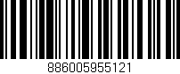 Código de barras (EAN, GTIN, SKU, ISBN): '886005955121'