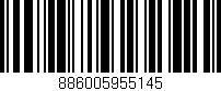 Código de barras (EAN, GTIN, SKU, ISBN): '886005955145'