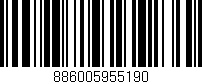 Código de barras (EAN, GTIN, SKU, ISBN): '886005955190'