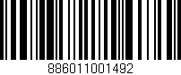 Código de barras (EAN, GTIN, SKU, ISBN): '886011001492'