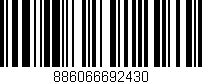 Código de barras (EAN, GTIN, SKU, ISBN): '886066692430'